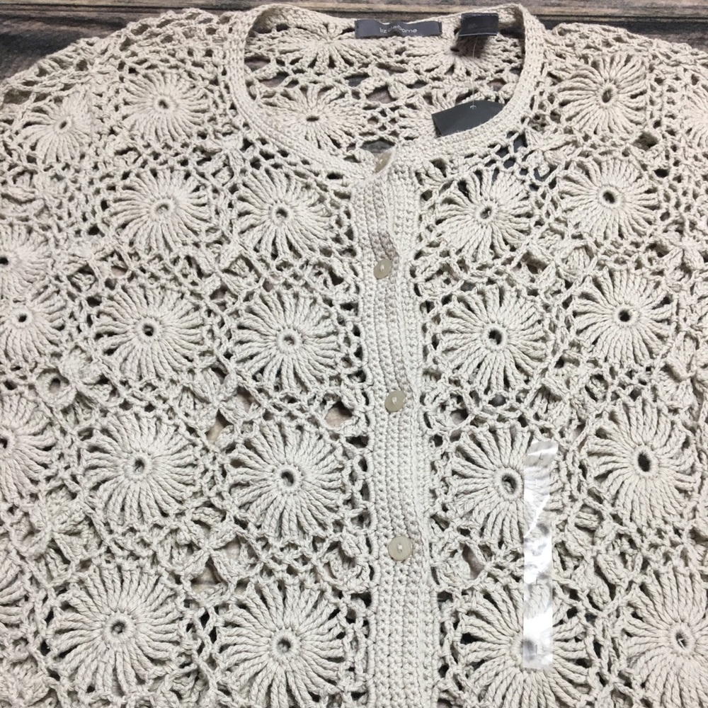 Liz Claiborne Floral Cardigan Size Large - Picture 3 of 8